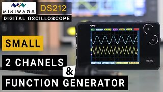 Miniware DS212 ⭐ Who Shrunk The Oscilloscope? ⭐ 2 Channels + Function Generator and Premium Finish!