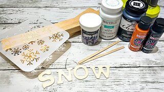 Adorable Snowman Shelf Sitter || Using Dollar Tree Wood [ Just 1 Easy DIY ]