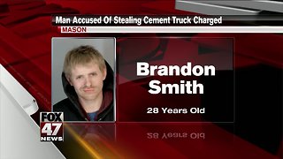 Man accused of stealing cement truck arraigned Friday