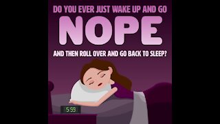 Nope back to sleep [GMG Originals]