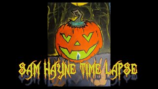 Halloween - Sam Hayne Painting Time Lapse