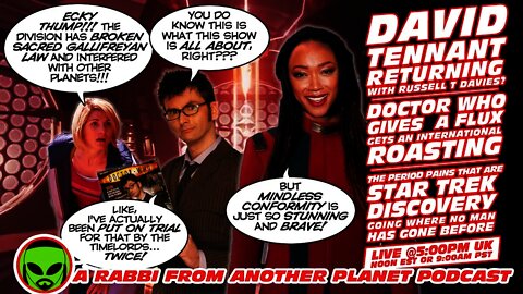 LIVE@5 - David Tennant Returning to Doctor Who | Flux Failure | Star Trek Discovery Gets WORSE!!!