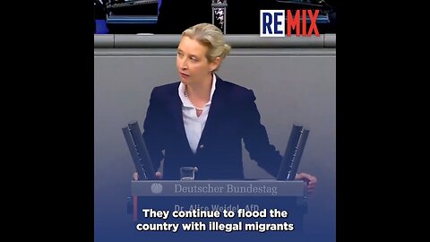AfD Leader Alice Weidel Straight To The Globalist, Open Border Traitors In Bundestag Speech