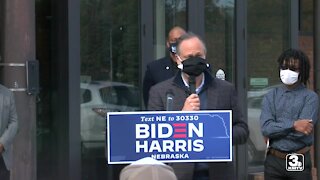 Husband of Kamala Harris, Doug Emhoff makes two campaign stops in North Omaha