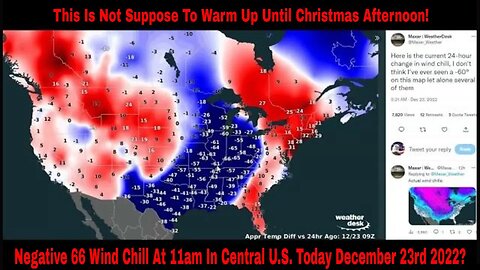 Negative 66 Wind Chill At 11am In Central U.S. Today December 23rd 2022?