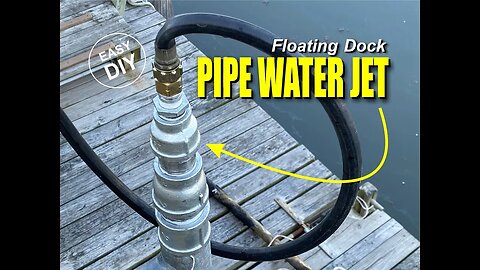 DIY Floating Dock Pipe Garden Hose Water Jet from DIYeasycrafts