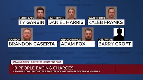 13 charged by state, feds in plot to kidnap Gov. Gretchen Whitmer