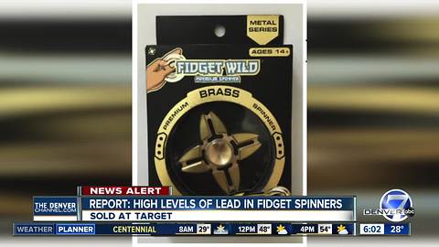 Consumer group finds high levels of lead in some fidget spinners