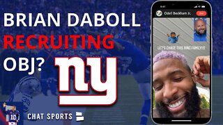 REPORT: Brian Daboll RECRUITING Odell Beckham Jr & Other NFL Free Agent WRs? | NY Giants Rumors