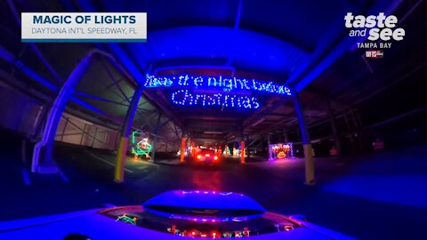 Florida's largest drive-thru Christmas light show opens at Daytona International Speedway