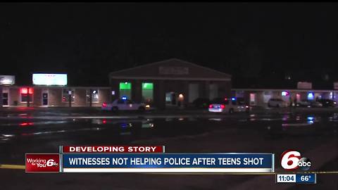 Witnesses of shooting won't talk to police following incident where teen were injured