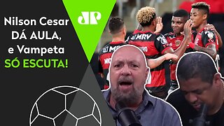 "O Flamengo tem PEGADA DE CAMPEÃO!" Narrador DÁ AULA, e Vampeta SÓ ESCUTA!