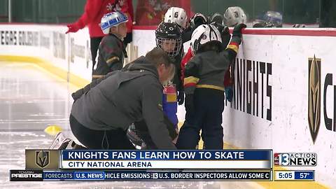 Kids learn to skate through VGK program