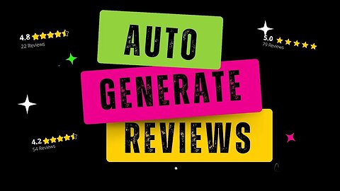 Auto Generate Online Reviews