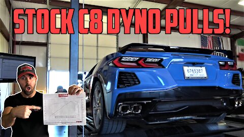 VERY Impressive Stock 2020 C8 Corvette DYNO pulls! *Mid Engine C8*
