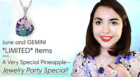 Gemini Color AND June Birthstone Necklaces, LIMITED Designs and a PINEAPPLE - Jewelry Party #52