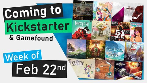 📅Kickstarter Boardgames | Unsettled, Tang Garden Seasons, 51st State, Lobotomy II: Manhunt, Ahau