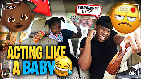 Acting Like A "BABY" To See How My BOYFRIEND Reacts...**HILARIOUS**