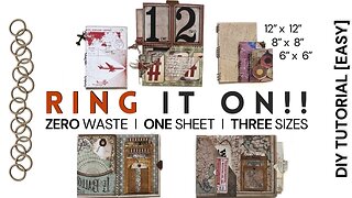 Ring it on! | Another Pocket Card With an Edge | 1 Sheet, 3 Sizes, 0 Waste! [Easy Tutorial]