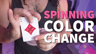 Spinning Color Change Card Trick - Tutorial