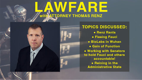 Lawfare with Attorney Tom Renz | 08-23-22