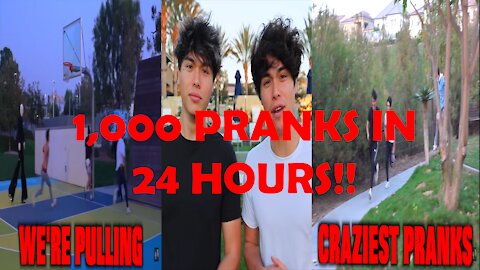 #ONE THOUSAND PRANKS IN #TWENTY-FOUR HOURS!!