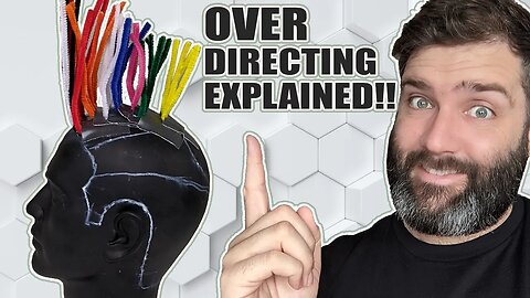 How to Over Direct Hair | Layering and Over Directing hair Explained easily with pipe cleaners.