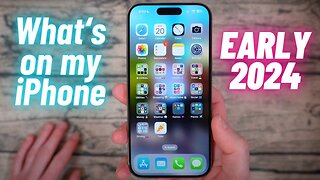 What's on my iPhone [2024] // Organized Folders for Apps // Caseless iPhone 15 Pro
