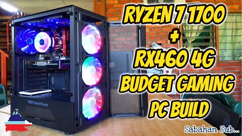 Ryzen 7 1700 With XFX RX460 4G Budget Gaming Pc Build