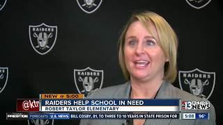 Raiders help school in need