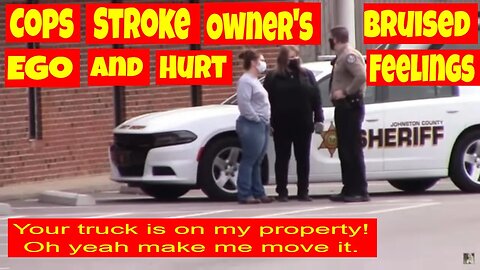 🔴Cops stroke owner's bruised ego and hurt feelings. Not sure what you're up to 1st amendment audit🔵