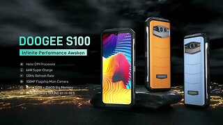 DOOGEE S100 Rugged Phone: Dual Speakers, 10800mAh, 20GB+256GB - $100 OFF!