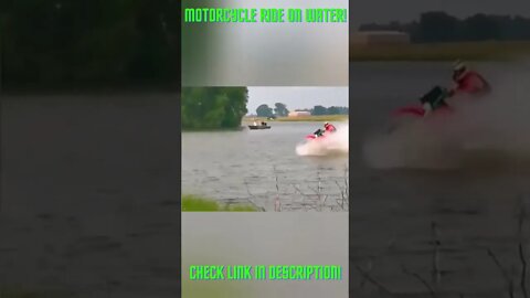 Motorcycle Ride On Top Of The Water! #Shorts #YoutubeShorts #ExtremeSports #Moto #Motorcycles