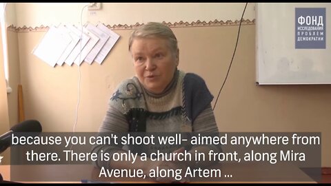 Olga Shapovalova tells how in Mariupol, in the district near the Drama Theater, Ukrainian tanks shot at residential buildings and churches