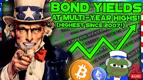 BTC LIVE - BOND YIELDS FLYING! Bitcoin Up!