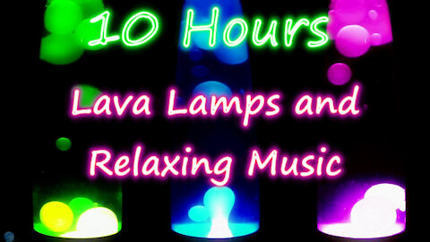 10 Hours - Relaxing Chillout Music with Light Rain and Lavalamps