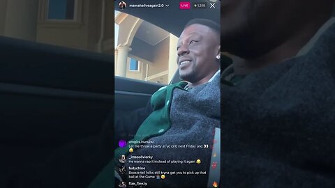 Boosie Badazz Instagram Live. Boosie With A Car Freestyle & Head Straight To The Stu After 24.01.23.