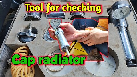 How to use radiator cap tester PC400 Komatsu