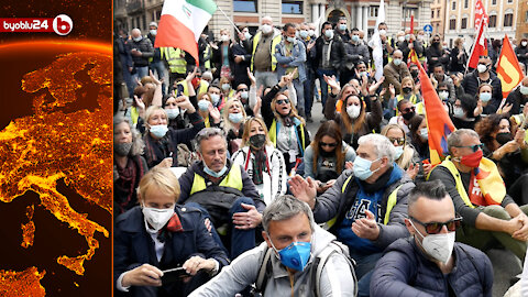 DIPENDENTI ALITALIA IN PIAZZA, BRUXELLES VUOLE DISTRUGGERCI