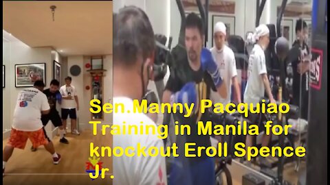 Wow! Sen. Manny Pacquiao vs. Errol Spence training in Manila leak!