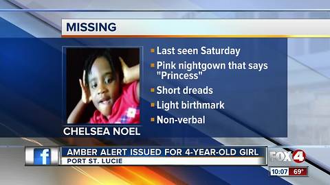 Amber Alert Issued for Young Girl