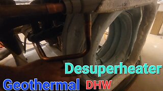 Geothermal domestic hot water Desuperheater replacement #geothermal #desuperheater #hvac