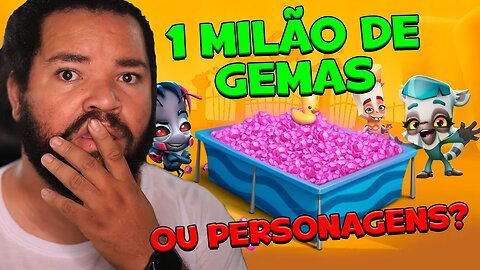 COMPRAR 1 MILHÃO DE GEMAS OU PERSONAGENS NO ZOOBA?Respondendo Inscritos #03