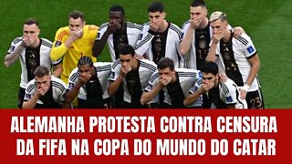 ALEMANHA PROTESTA CONTRA CENSURA DA FIFA NA COPA DO MUNDO DO CATAR