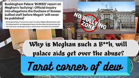 In light of bully report being buries: why was TW such a B***h and will palace aids heal?