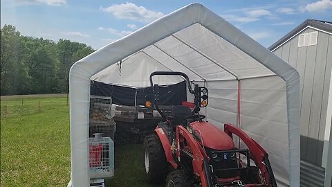 Update on the 10x17 portable garage (quail and rabbit shelter) making it more stable and stronger
