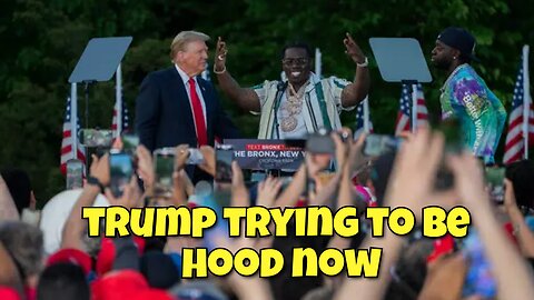 TRUMP VISIT THE BRONX AND CHILL WITH BLACK RAPPERS, IS THIS A VOTE MOVE?