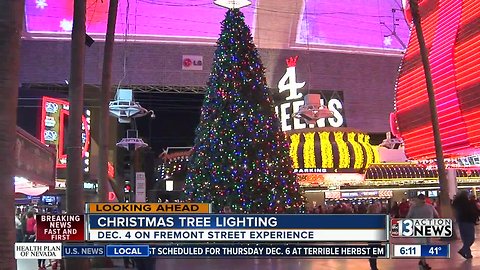 Christmas tree lighting ceremony on Dec. 4