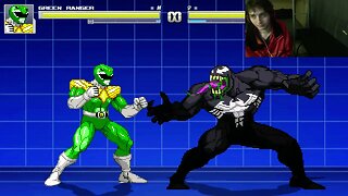 Green Ranger From The Mighty Morphin Power Rangers Series VS Venom In An Epic Battle