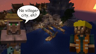 Building a Villager City! Shh, don't tell the guys in the Trading Hall.